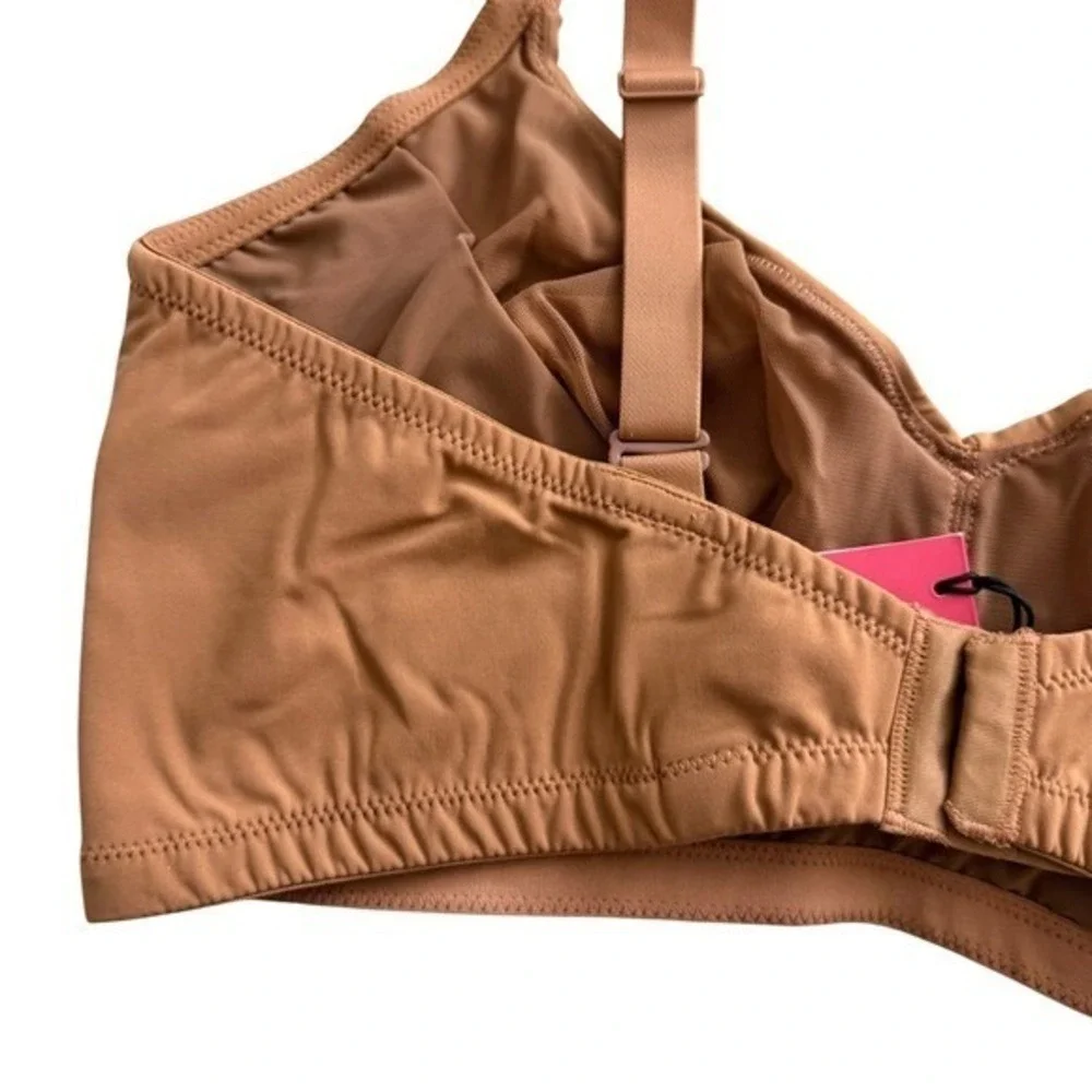 COSABELLA tan free cut micro curvy‎ Wirefree bralette size  tre large NWT